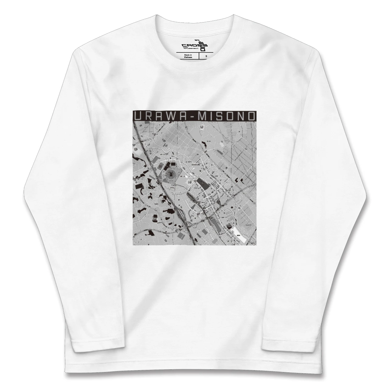 【浦和美園2(埼玉県)】地図柄ロングスリーブTシャツ