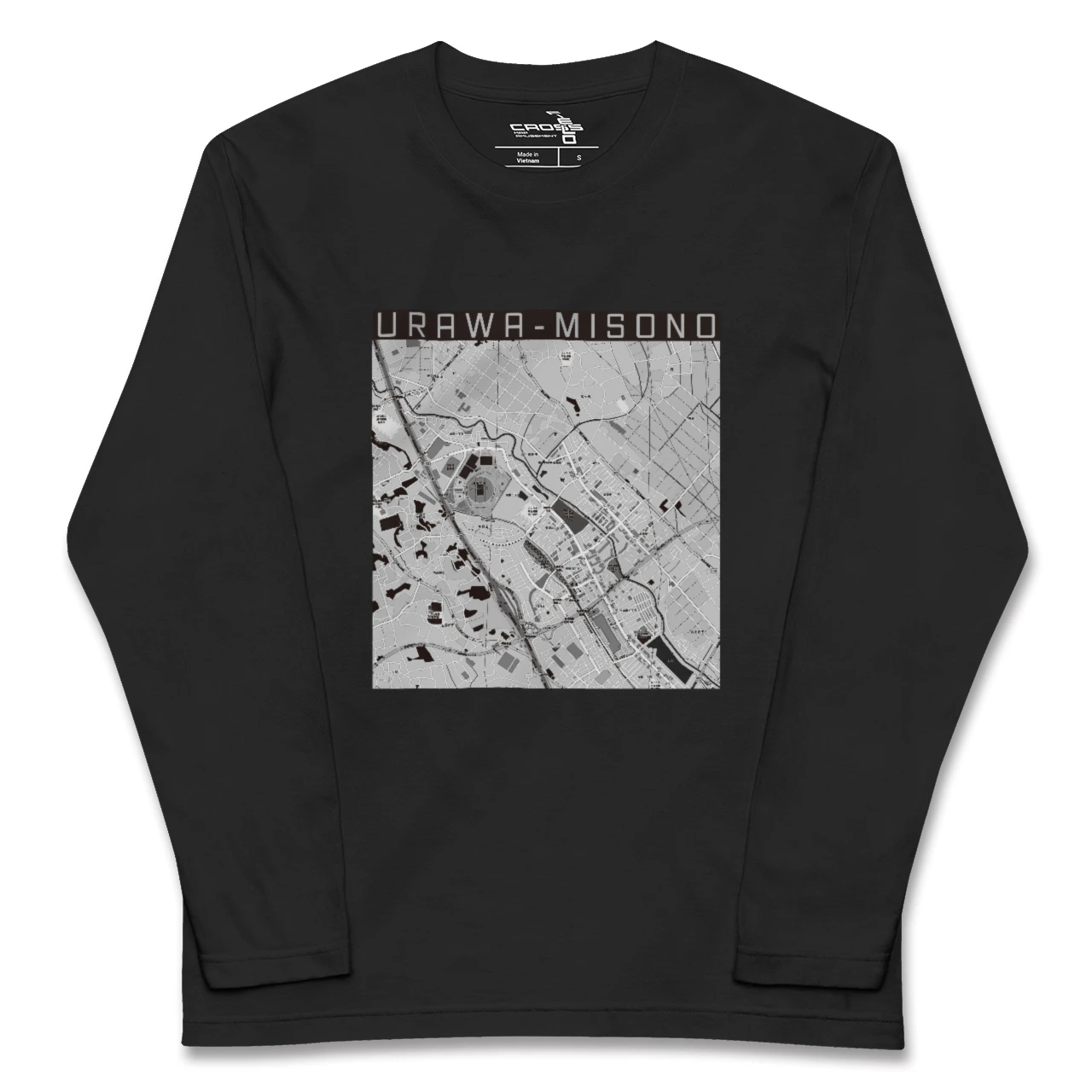 【浦和美園2(埼玉県)】地図柄ロングスリーブTシャツ