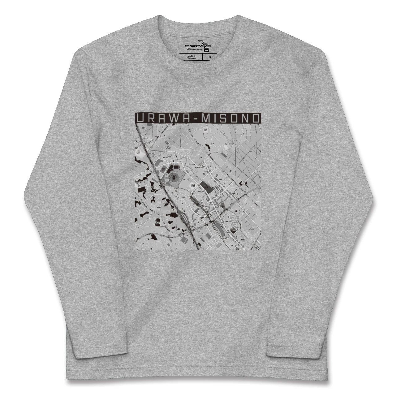 【浦和美園2(埼玉県)】地図柄ロングスリーブTシャツ