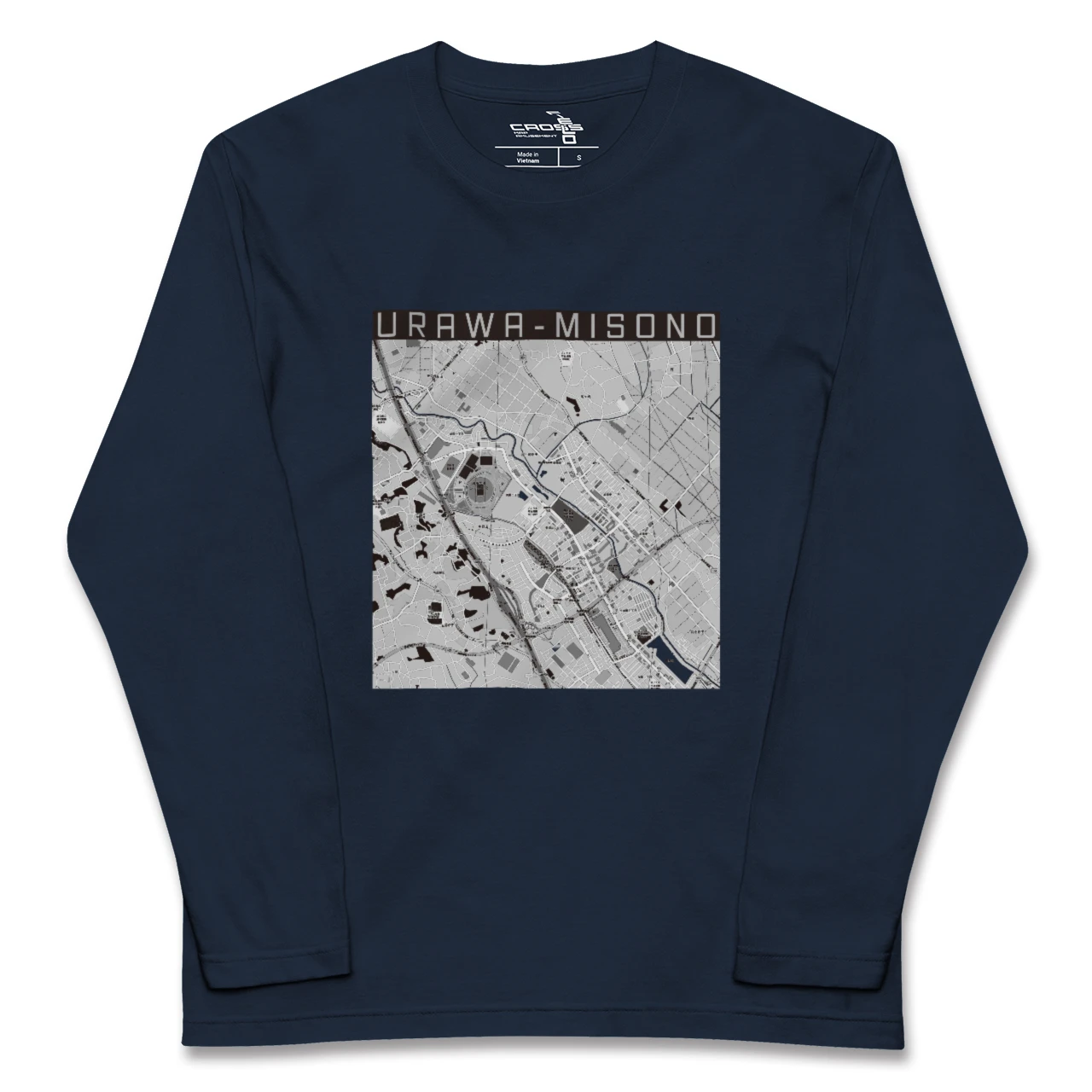 【浦和美園2(埼玉県)】地図柄ロングスリーブTシャツ