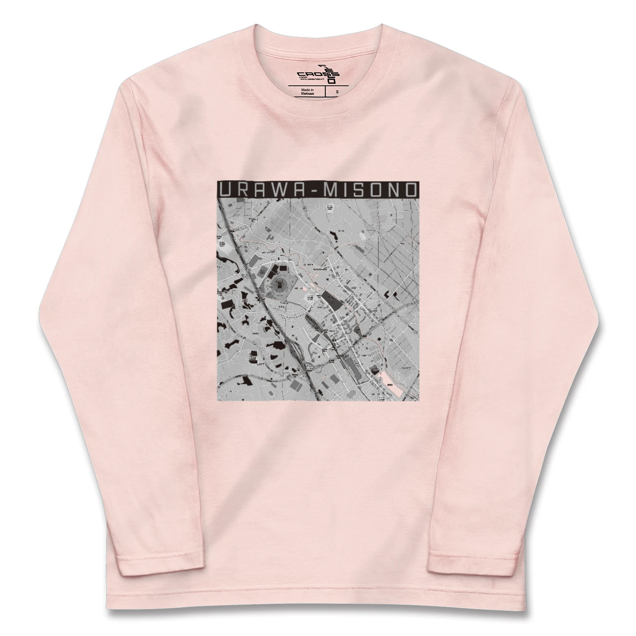 【浦和美園2(埼玉県)】地図柄ロングスリーブTシャツ