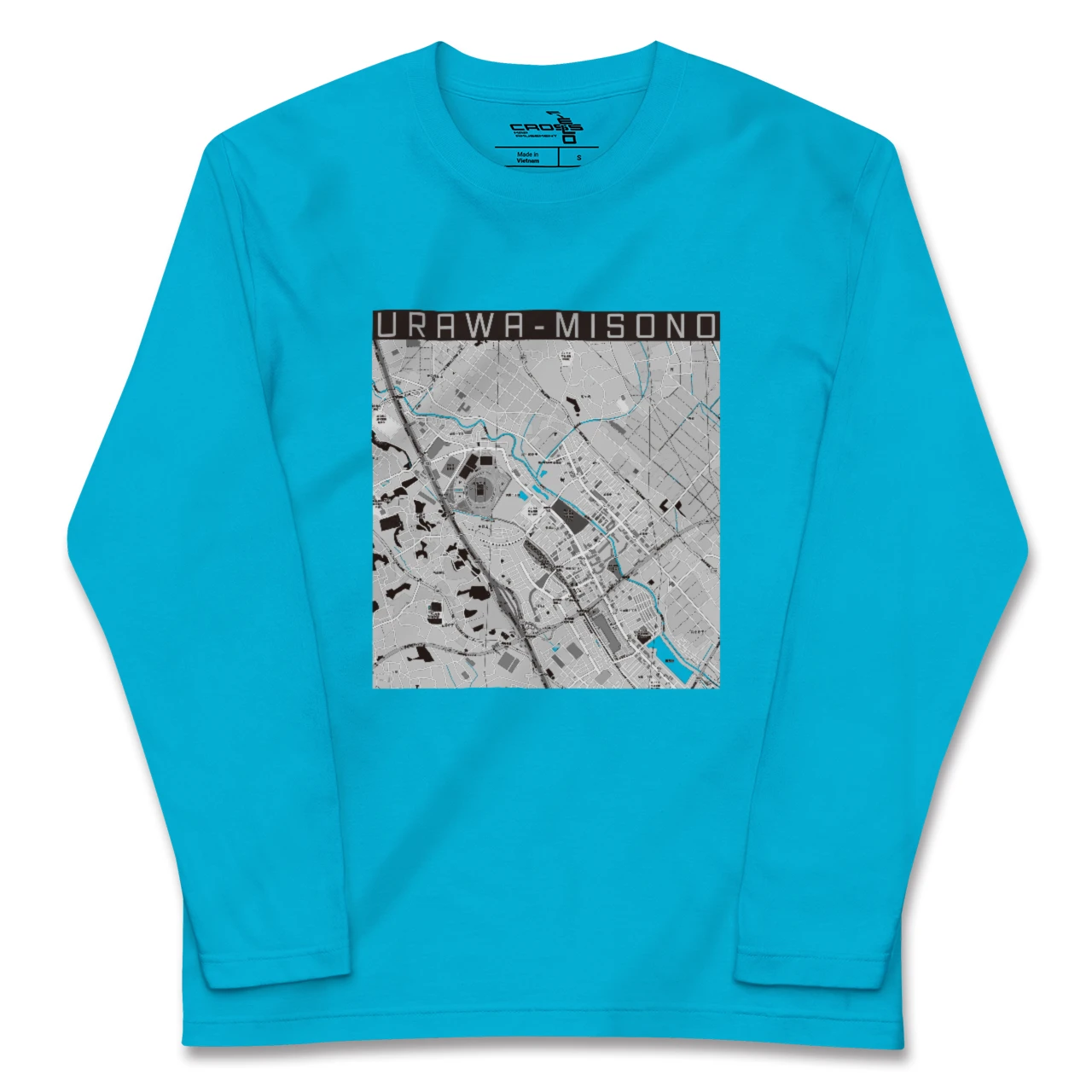 【浦和美園2(埼玉県)】地図柄ロングスリーブTシャツ