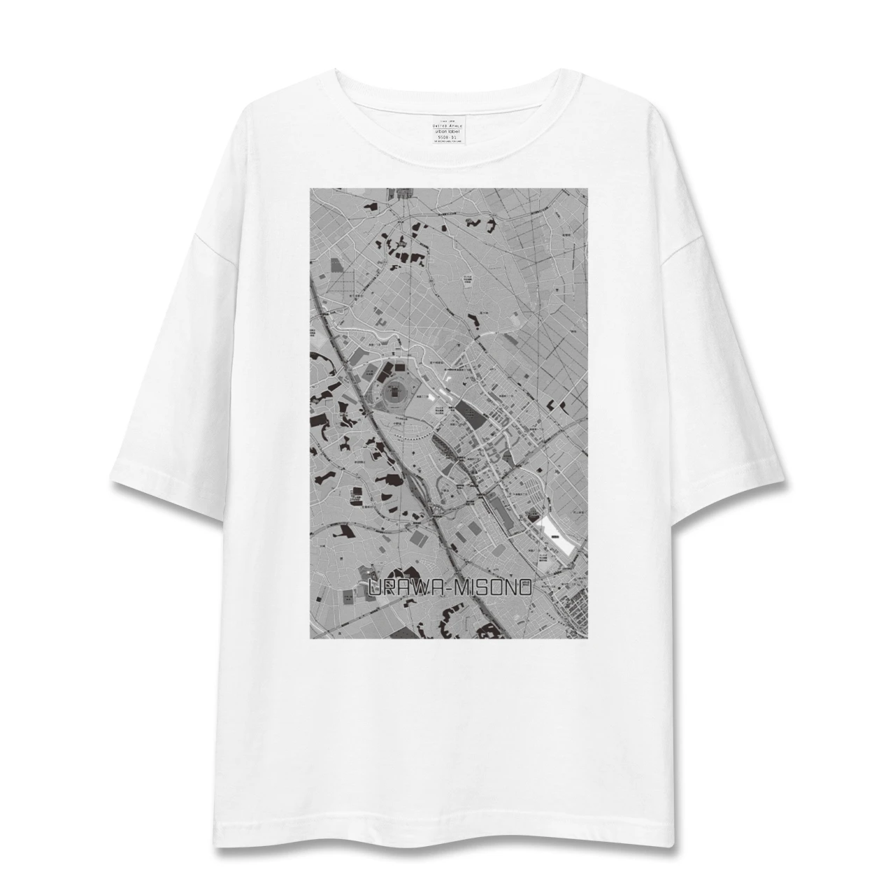 【浦和美園2(埼玉県)】地図柄ビッグシルエットTシャツ