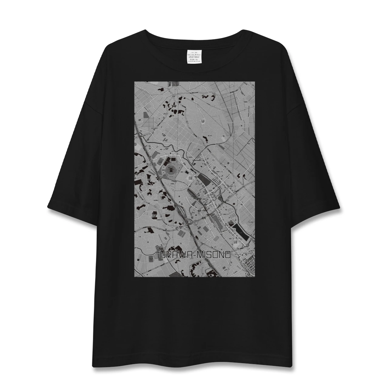 【浦和美園2(埼玉県)】地図柄ビッグシルエットTシャツ