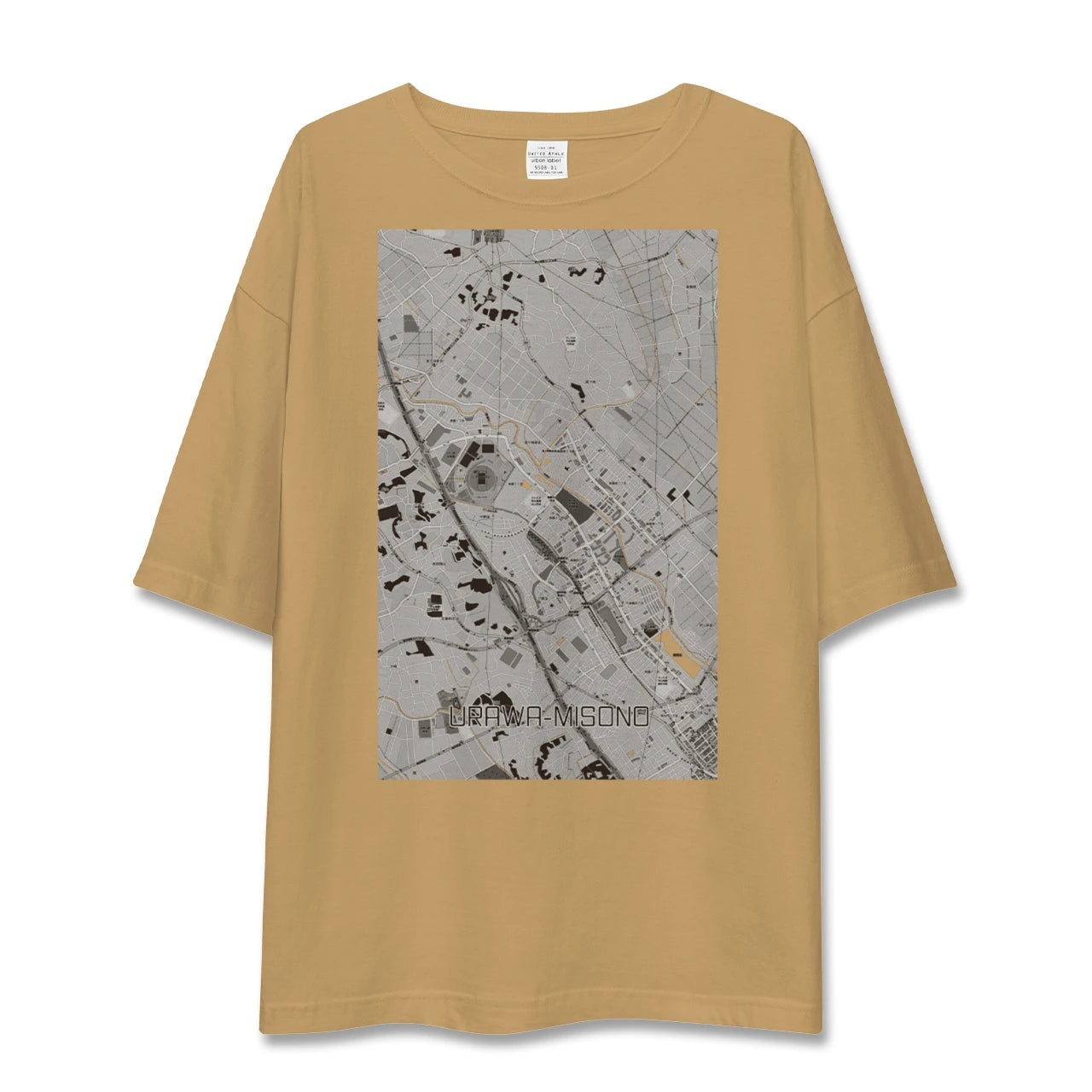 【浦和美園2(埼玉県)】地図柄ビッグシルエットTシャツ