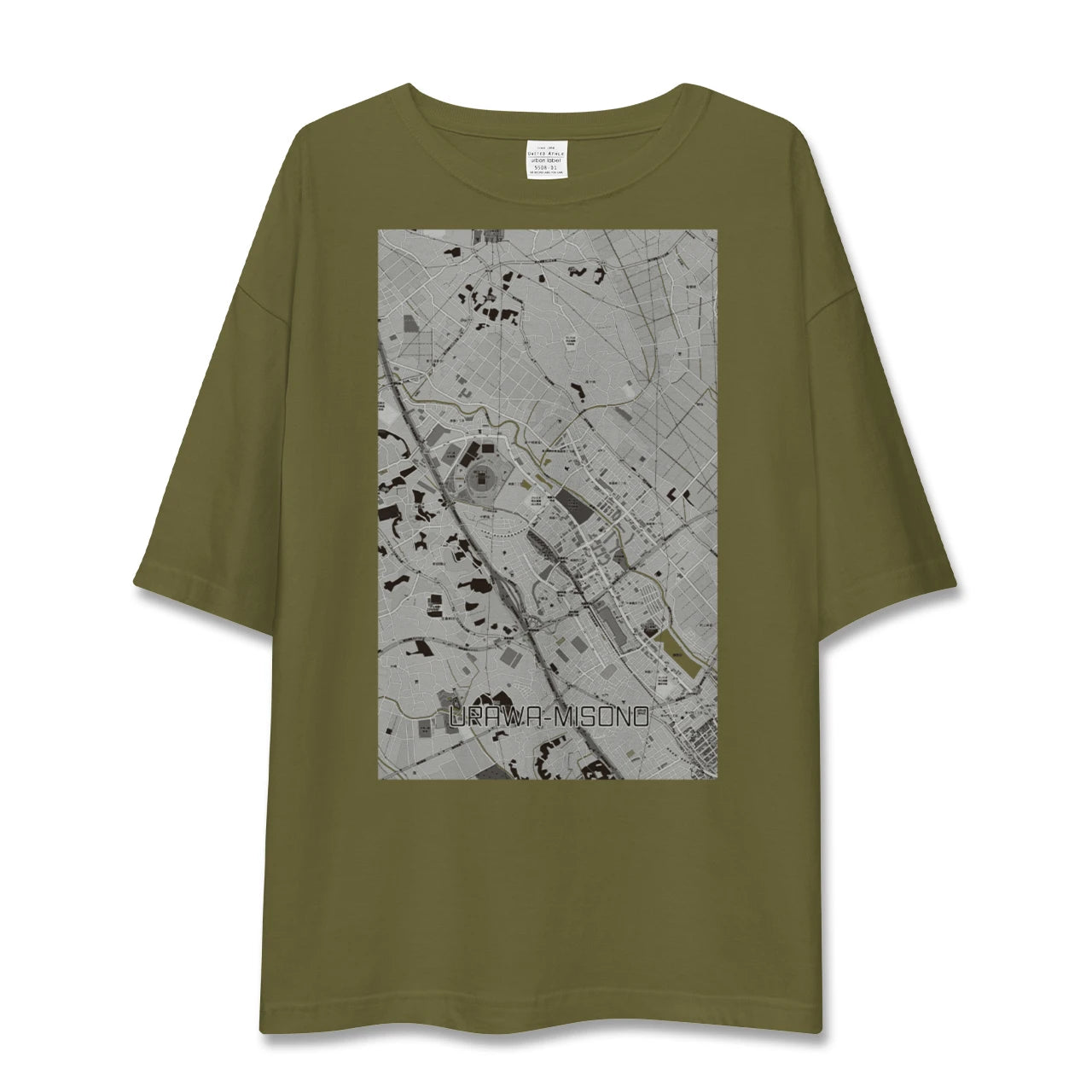 【浦和美園2(埼玉県)】地図柄ビッグシルエットTシャツ