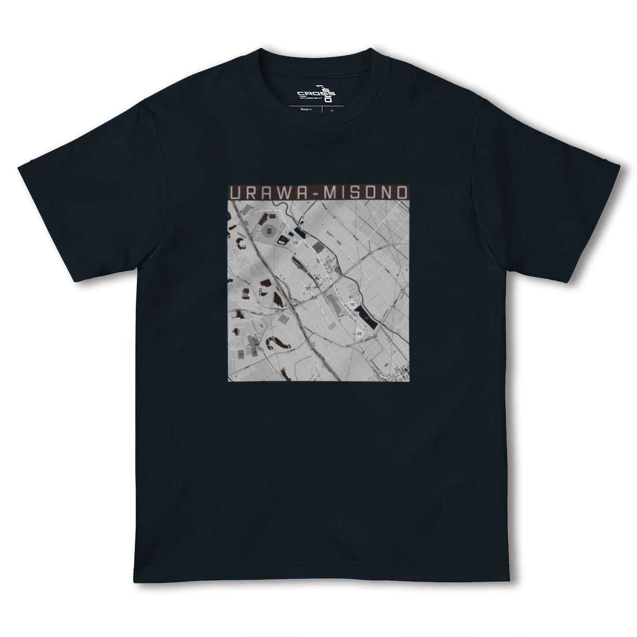 【浦和美園(埼玉県)】地図柄ヘビーウェイトTシャツ