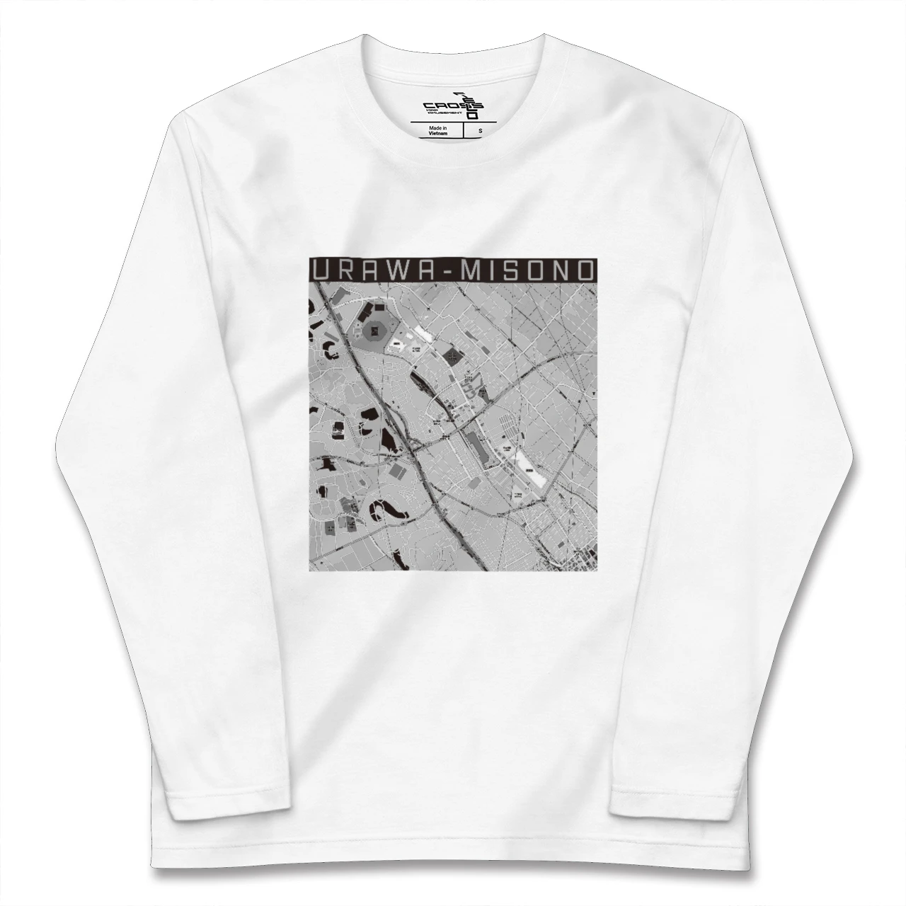 【浦和美園(埼玉県)】地図柄ロングスリーブTシャツ