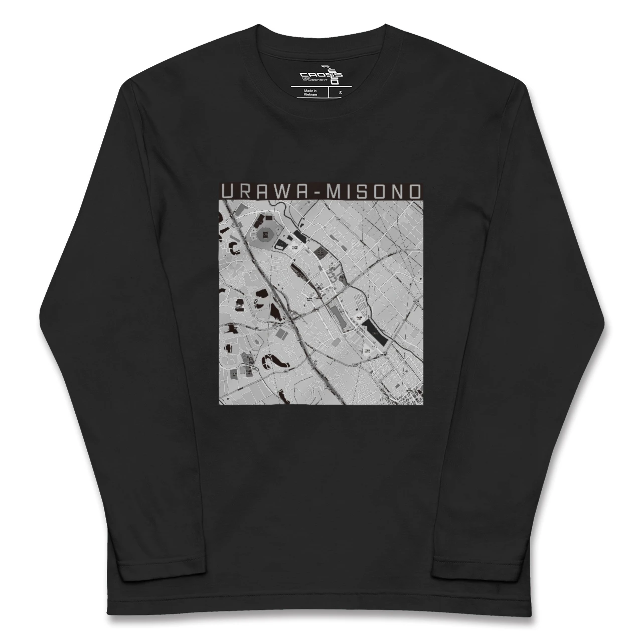 【浦和美園(埼玉県)】地図柄ロングスリーブTシャツ