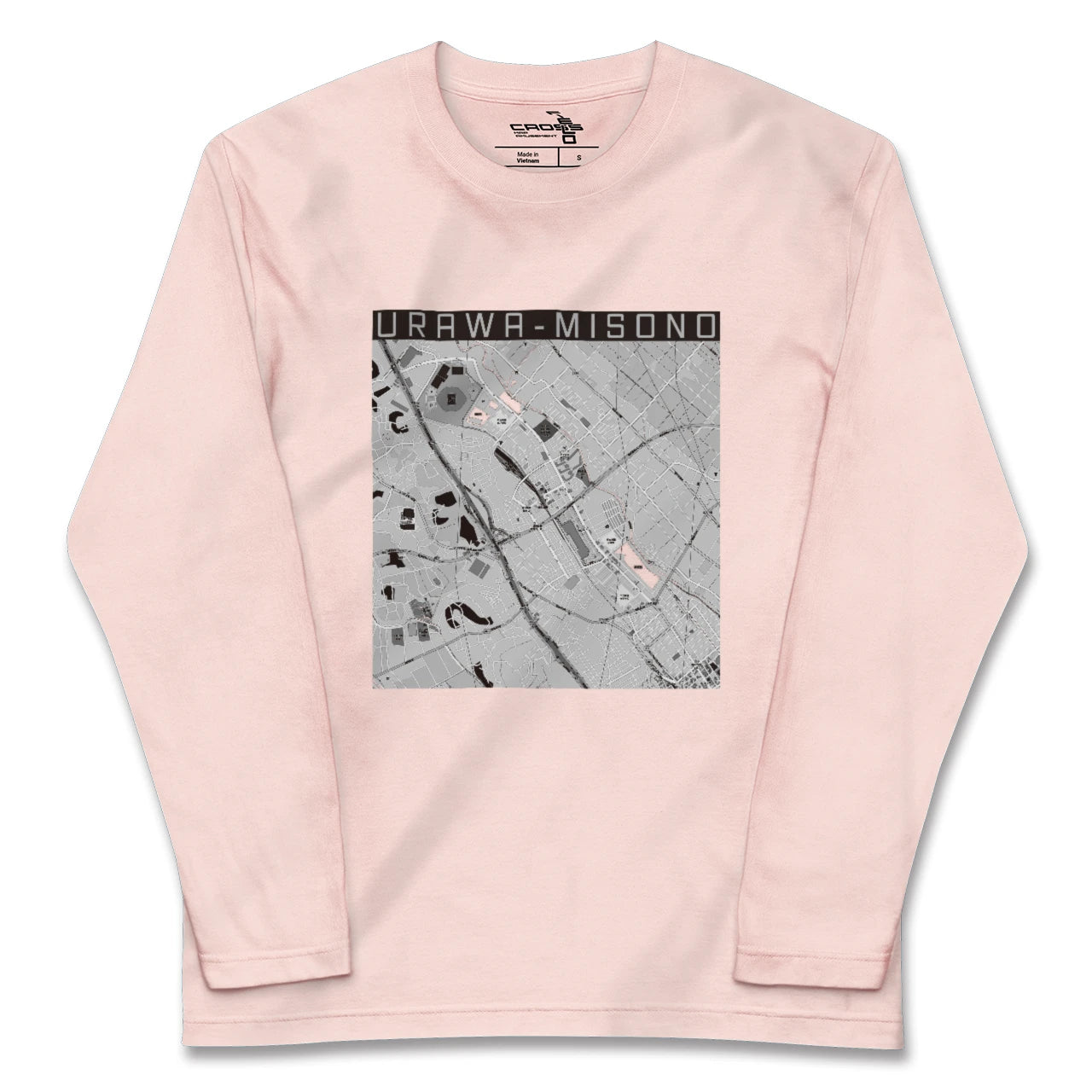 【浦和美園(埼玉県)】地図柄ロングスリーブTシャツ