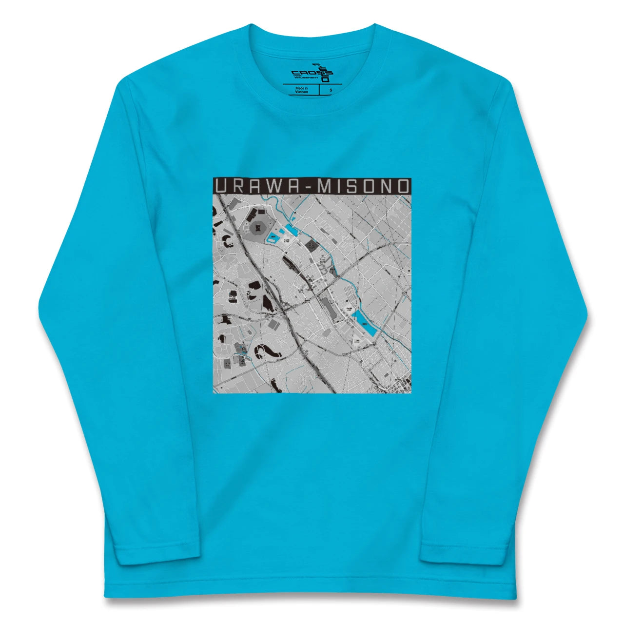 【浦和美園(埼玉県)】地図柄ロングスリーブTシャツ