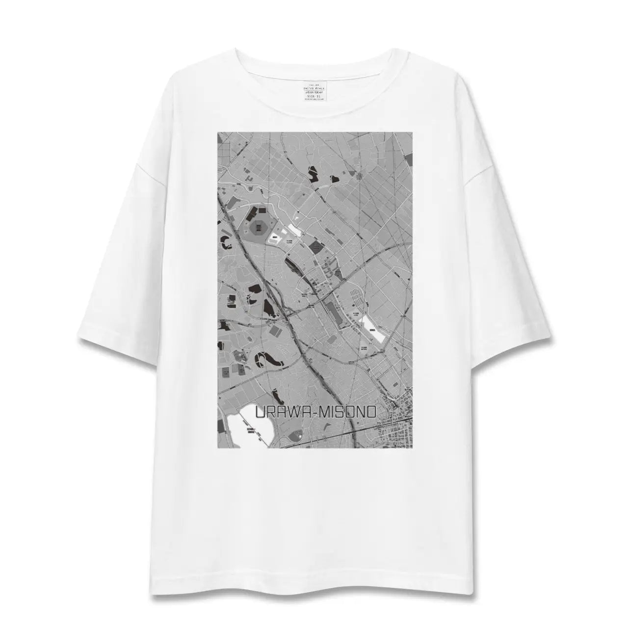 【浦和美園(埼玉県)】地図柄ビッグシルエットTシャツ