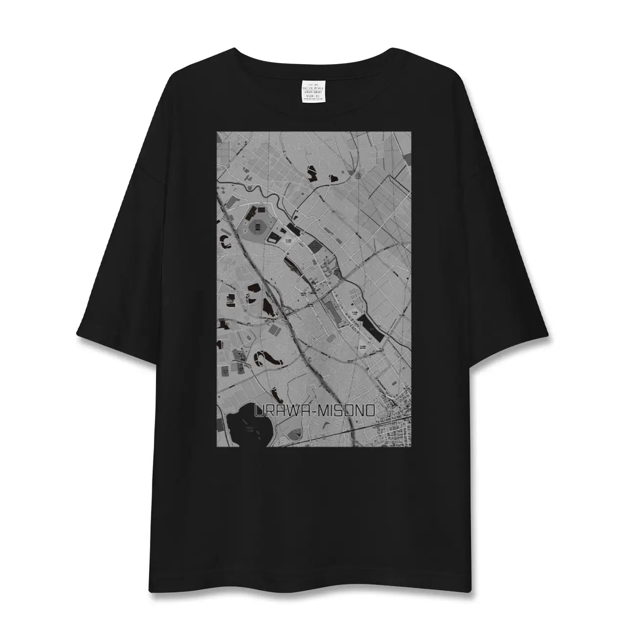 【浦和美園(埼玉県)】地図柄ビッグシルエットTシャツ