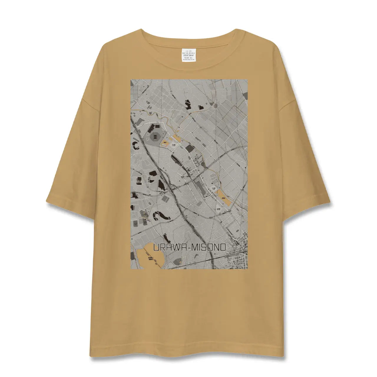 【浦和美園(埼玉県)】地図柄ビッグシルエットTシャツ
