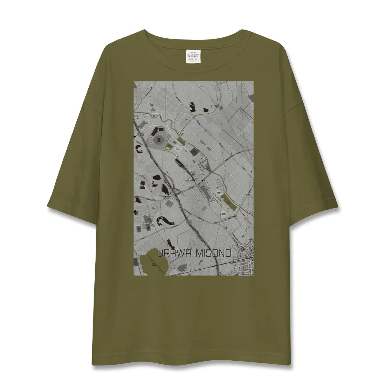 【浦和美園(埼玉県)】地図柄ビッグシルエットTシャツ