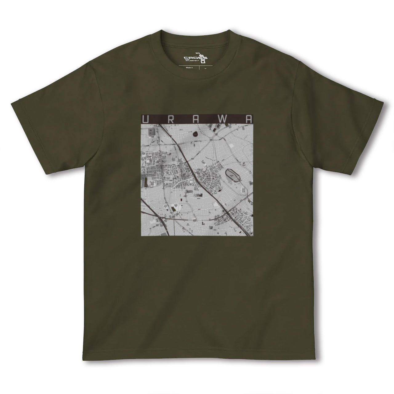 【浦和(埼玉県)】地図柄ヘビーウェイトTシャツ