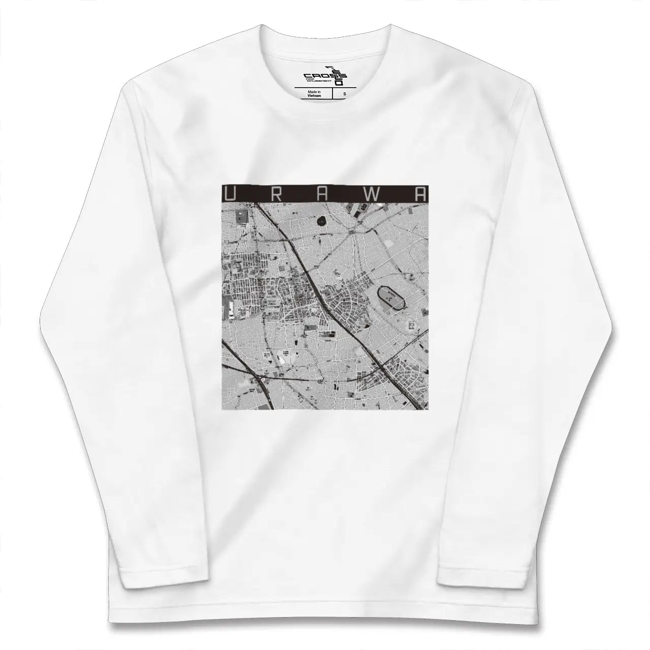 【浦和(埼玉県)】地図柄ロングスリーブTシャツ