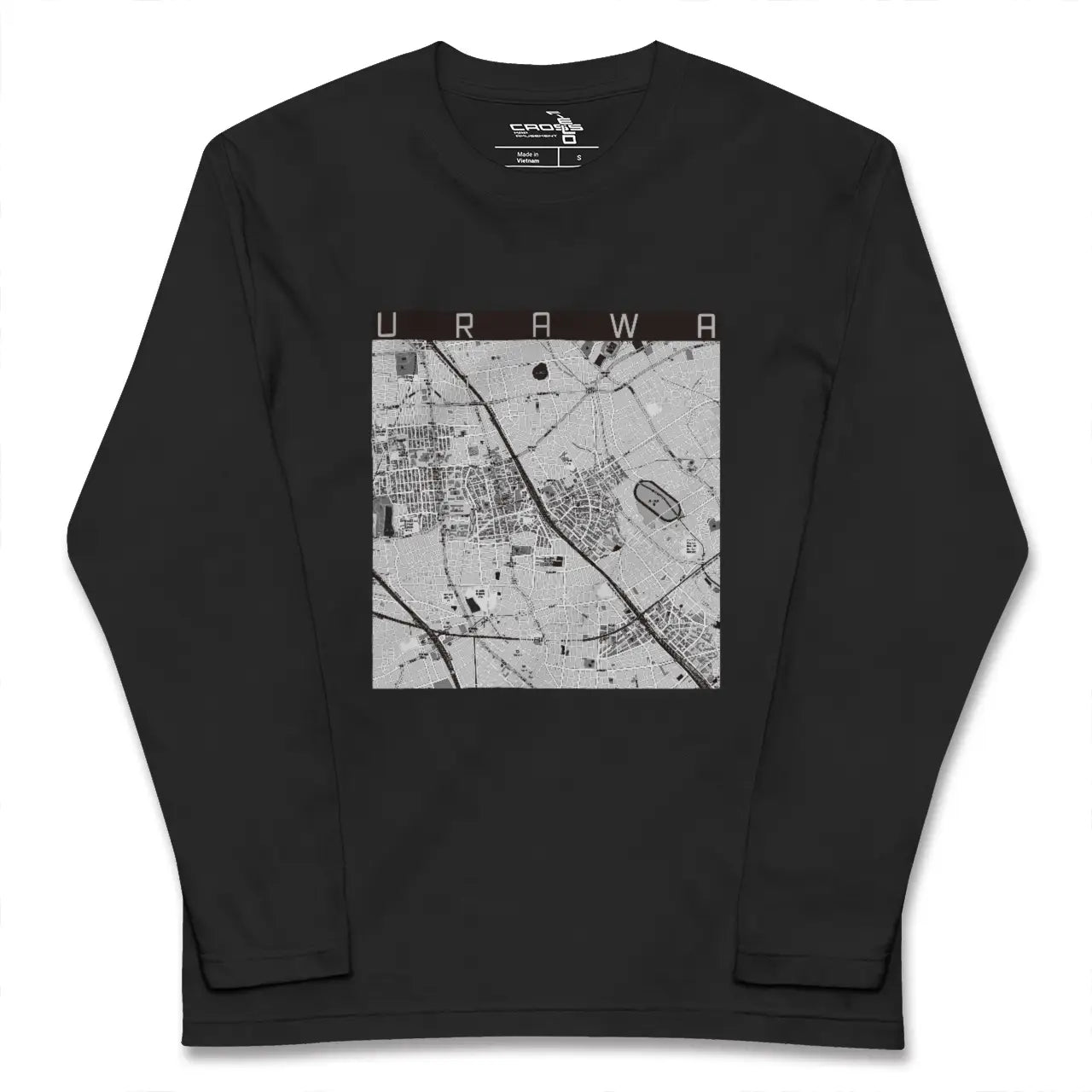 【浦和(埼玉県)】地図柄ロングスリーブTシャツ