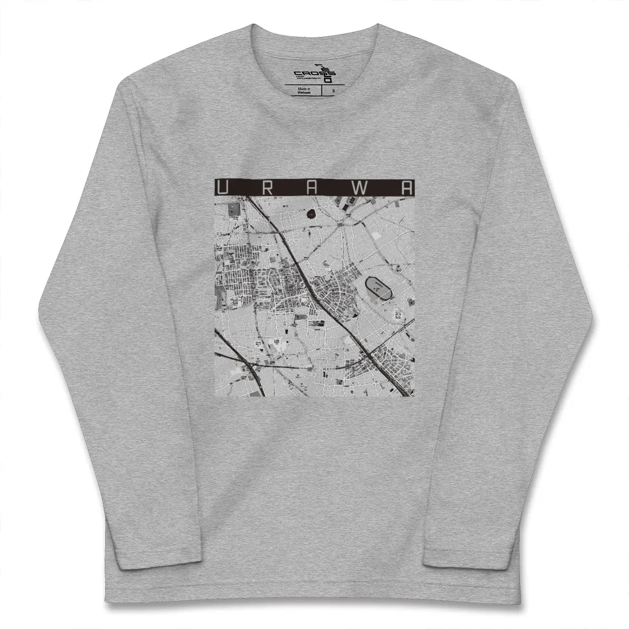 【浦和(埼玉県)】地図柄ロングスリーブTシャツ