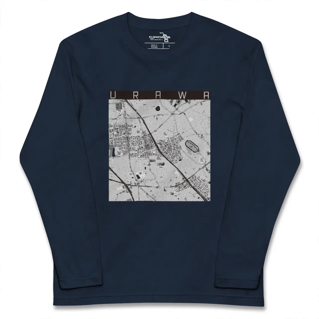【浦和(埼玉県)】地図柄ロングスリーブTシャツ