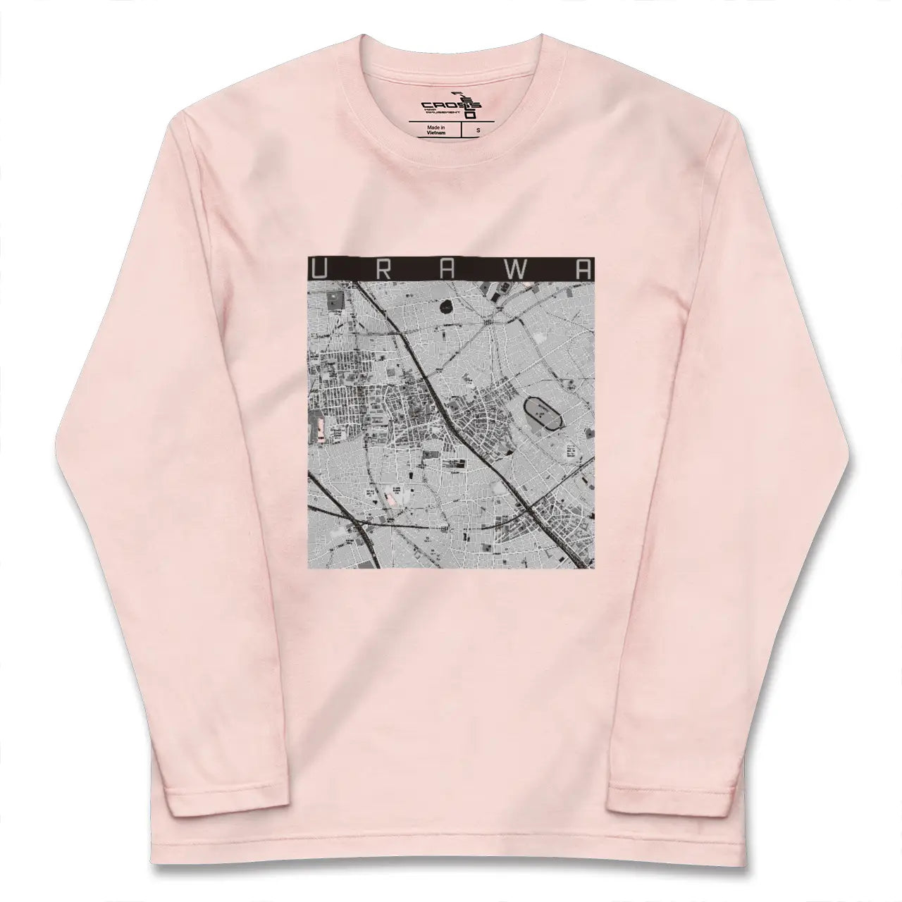 【浦和(埼玉県)】地図柄ロングスリーブTシャツ