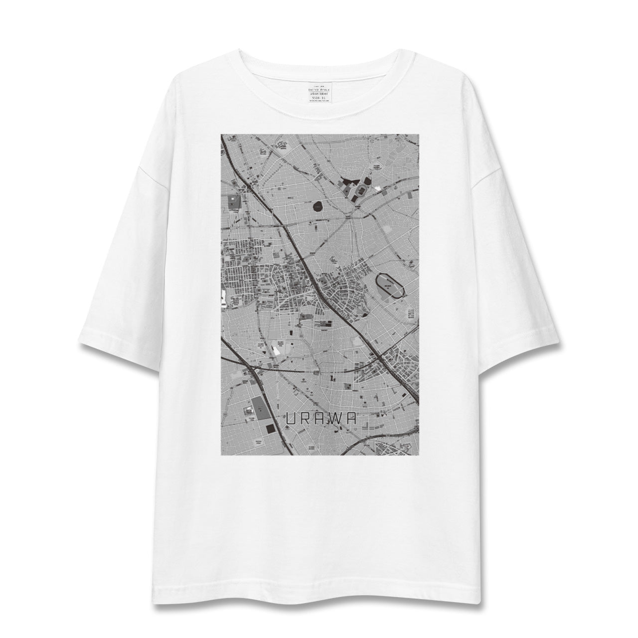 【浦和(埼玉県)】地図柄ビッグシルエットTシャツ