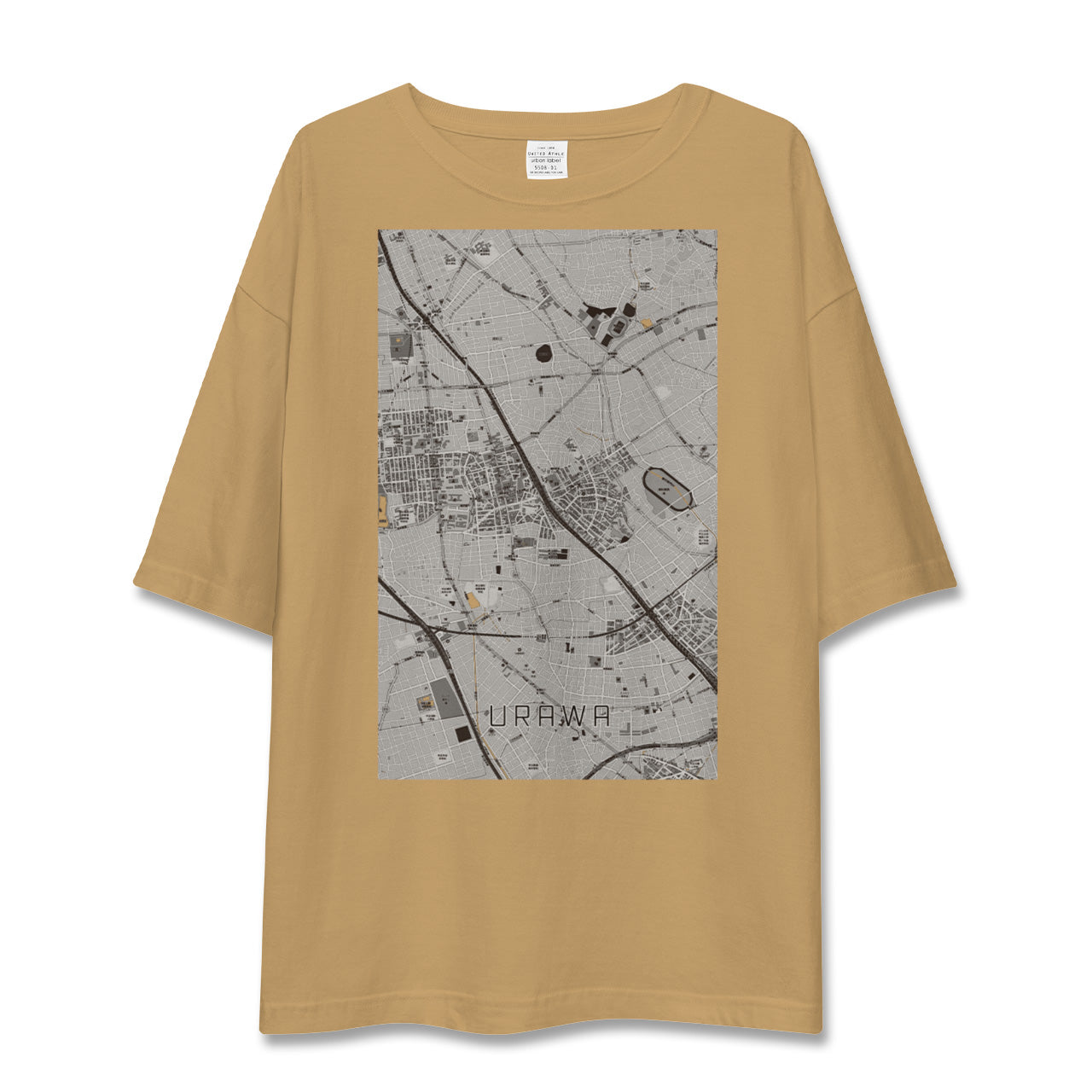 【浦和(埼玉県)】地図柄ビッグシルエットTシャツ
