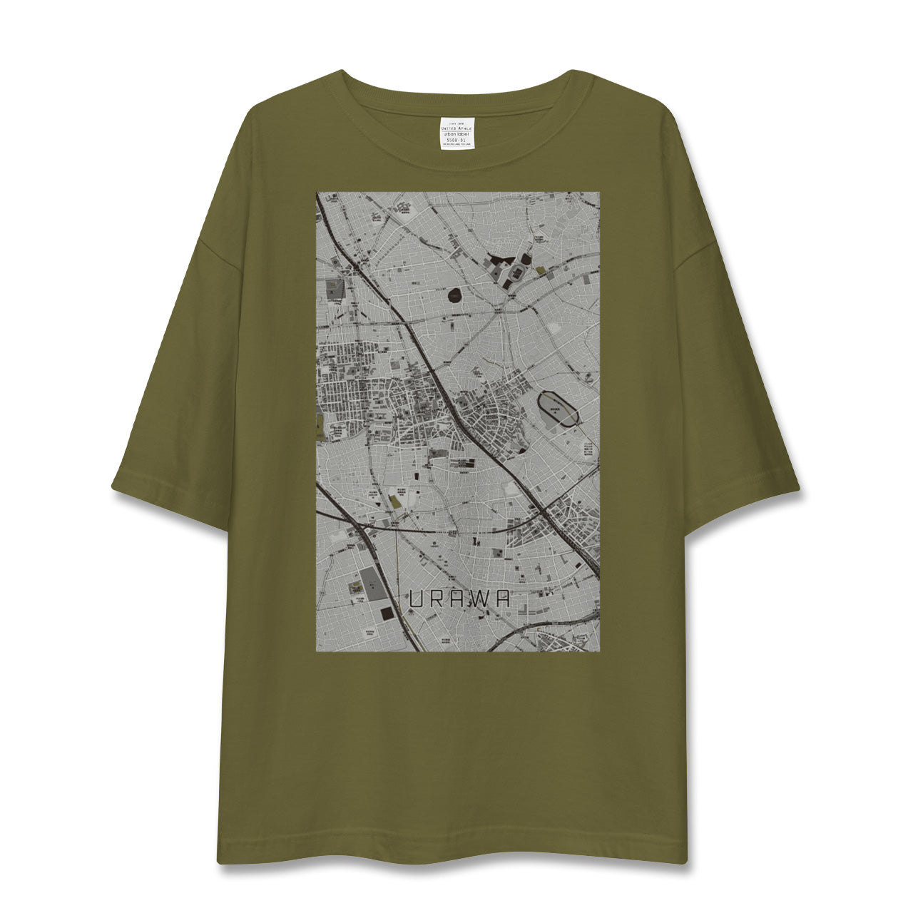 【浦和(埼玉県)】地図柄ビッグシルエットTシャツ