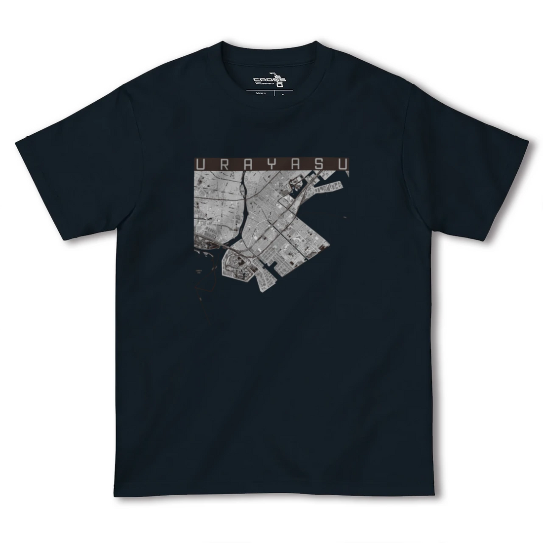【浦安2(千葉県)】地図柄ヘビーウェイトTシャツ