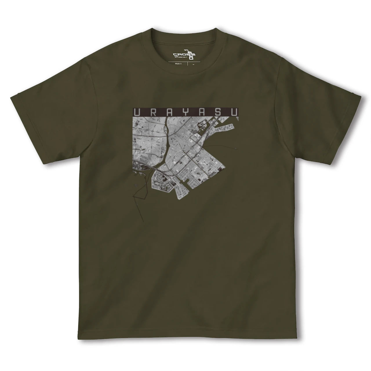 【浦安2(千葉県)】地図柄ヘビーウェイトTシャツ