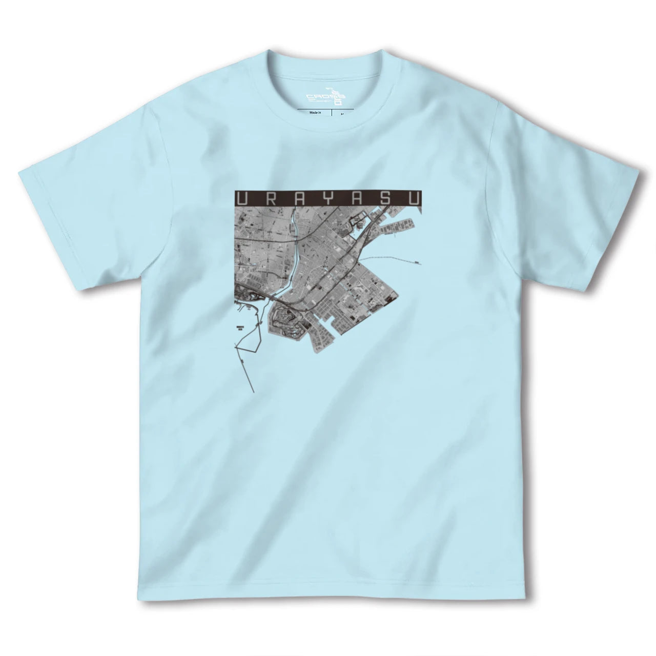 【浦安2(千葉県)】地図柄ヘビーウェイトTシャツ