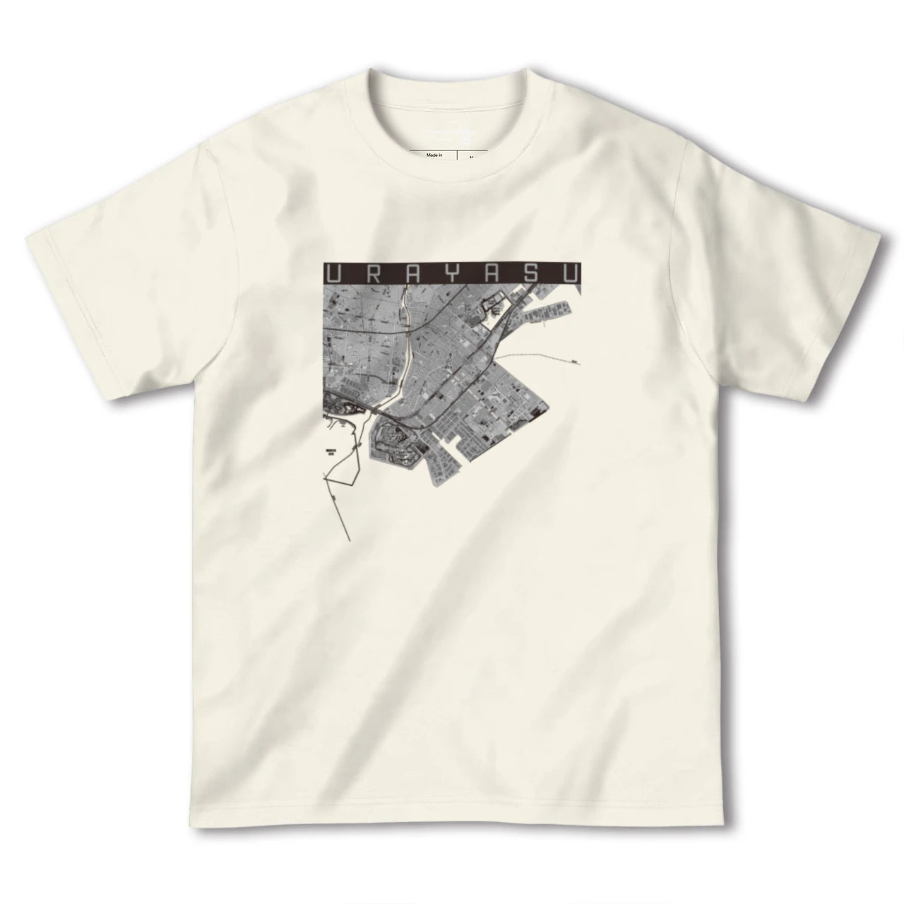 【浦安2(千葉県)】地図柄ヘビーウェイトTシャツ