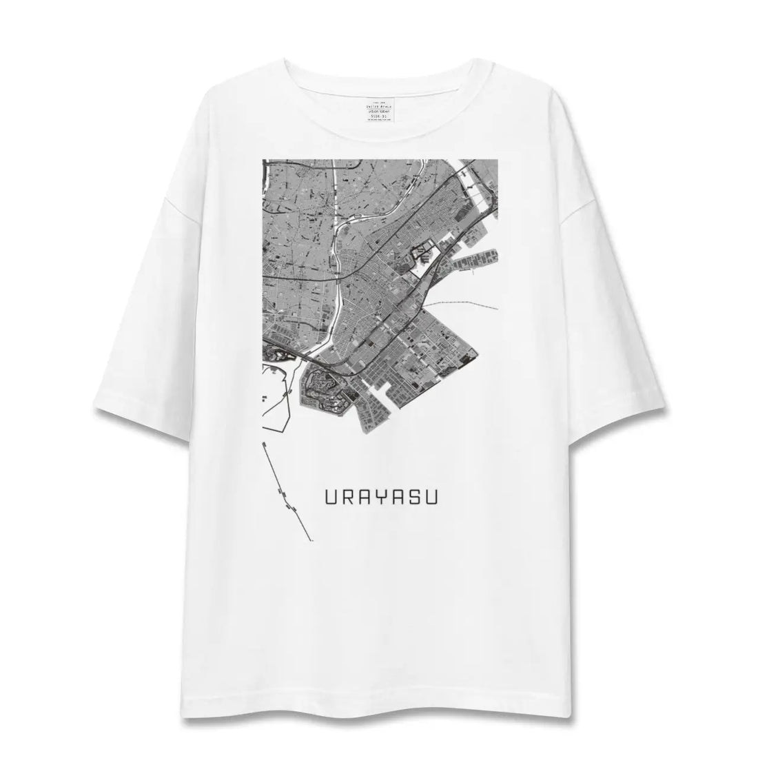 【浦安2(千葉県)】地図柄ビッグシルエットTシャツ