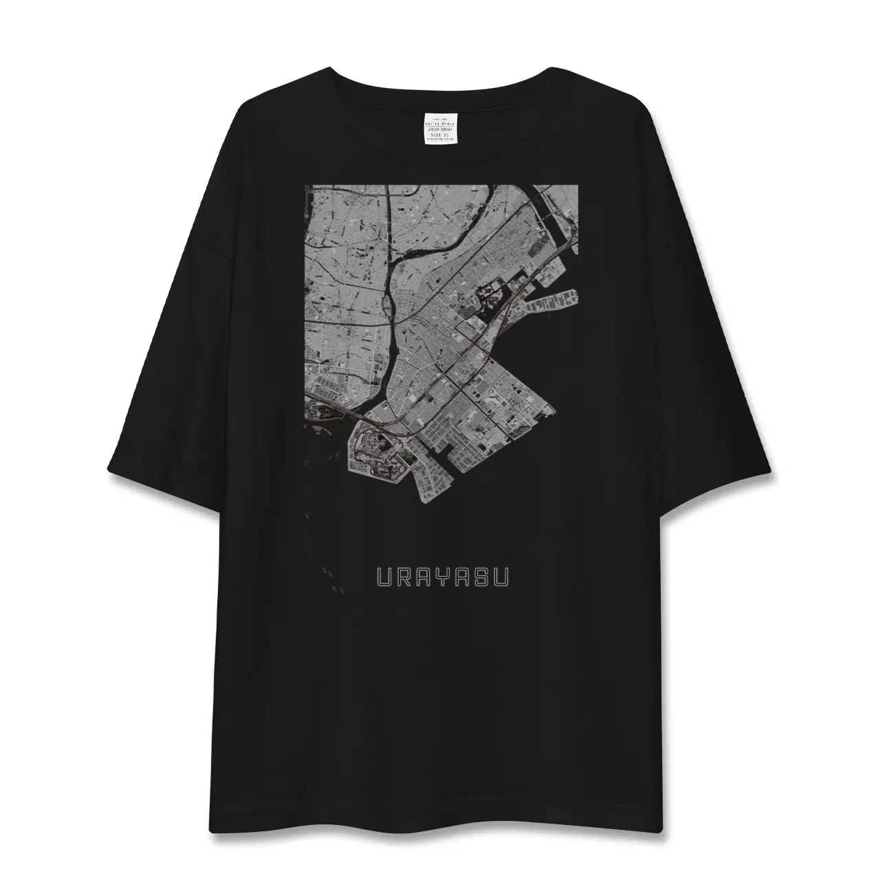 【浦安2(千葉県)】地図柄ビッグシルエットTシャツ