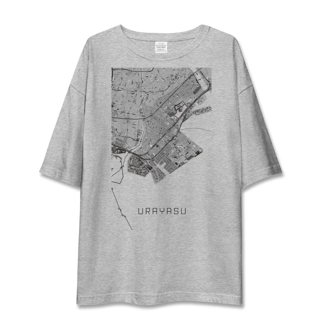 【浦安2(千葉県)】地図柄ビッグシルエットTシャツ