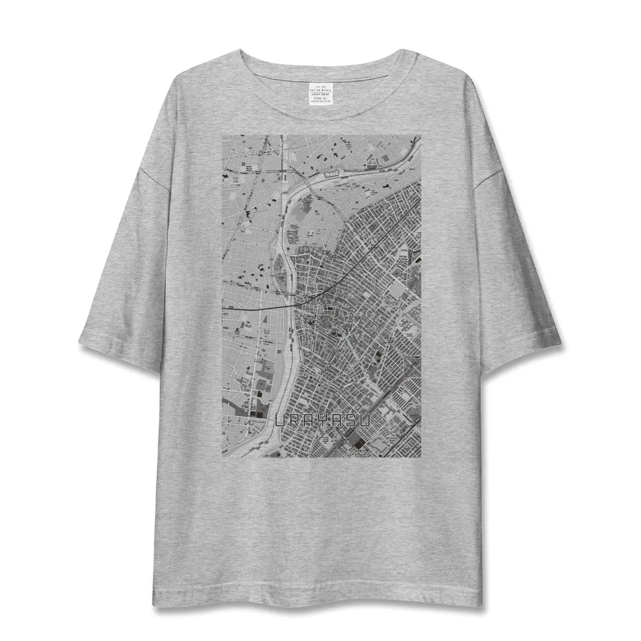 【浦安(千葉県)】地図柄ビッグシルエットTシャツ