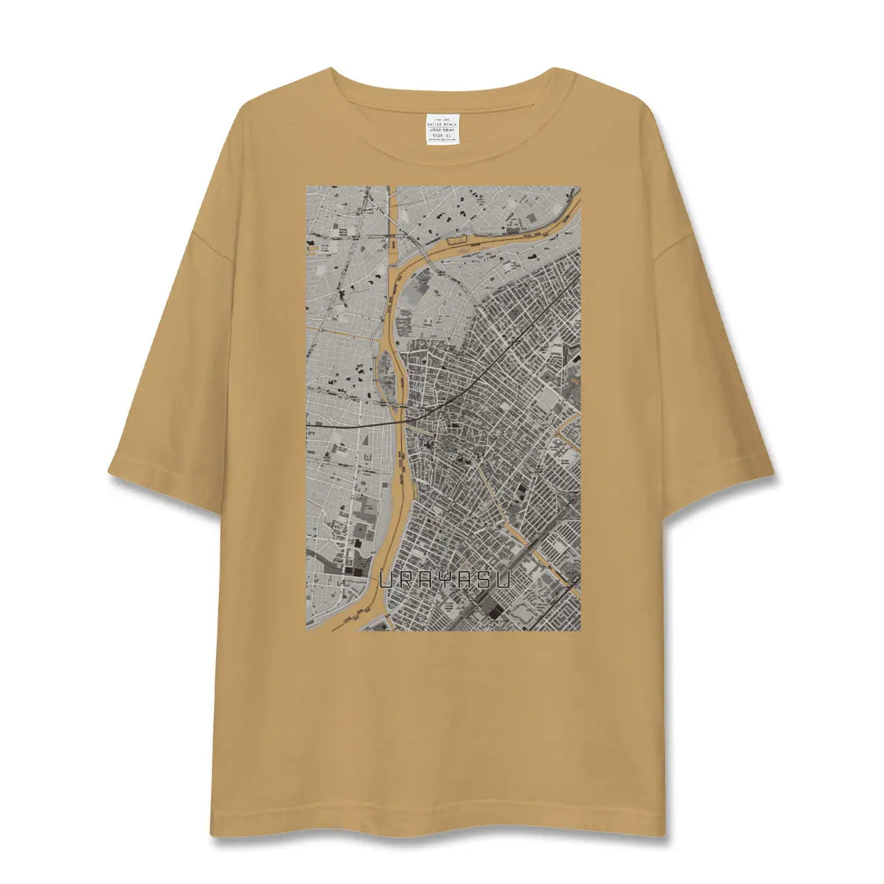 【浦安(千葉県)】地図柄ビッグシルエットTシャツ