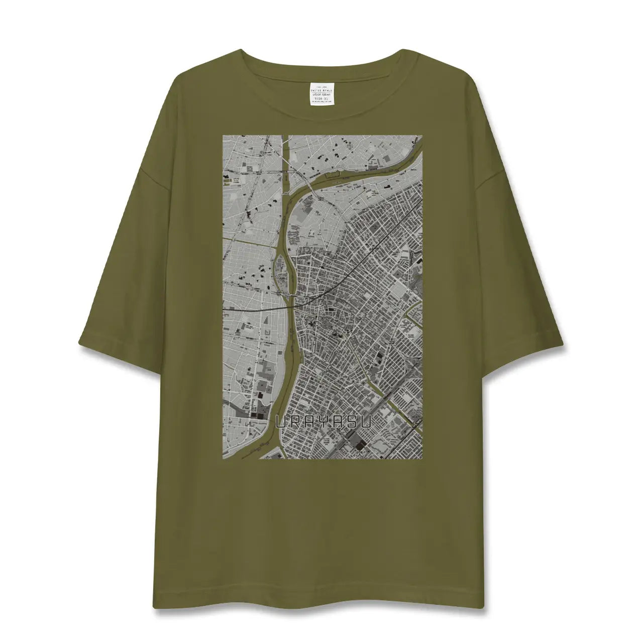 【浦安(千葉県)】地図柄ビッグシルエットTシャツ