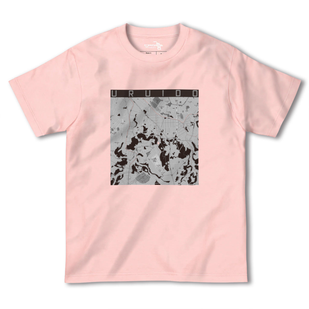 【潤井戸(千葉県)】地図柄ヘビーウェイトTシャツ