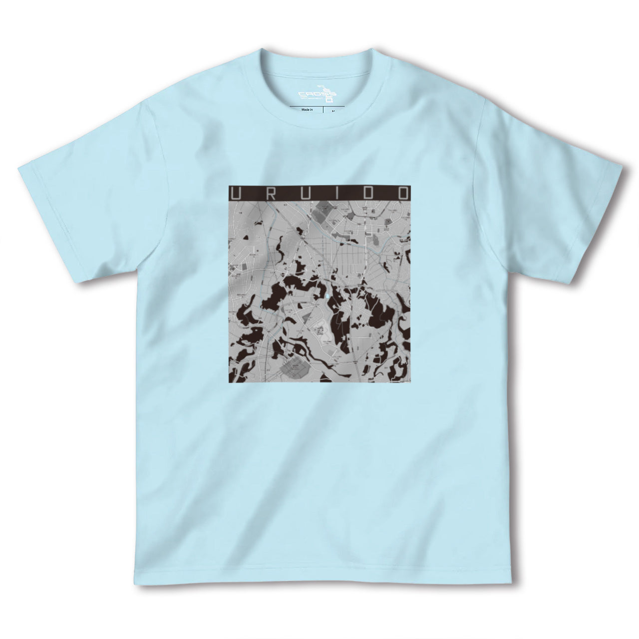 【潤井戸(千葉県)】地図柄ヘビーウェイトTシャツ