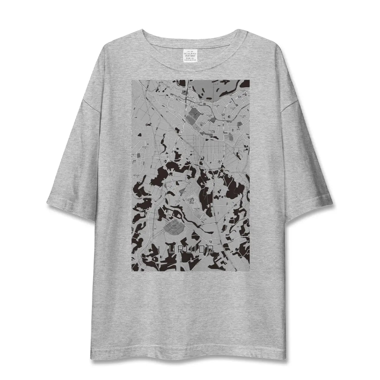 【潤井戸(千葉県)】地図柄ビッグシルエットTシャツ
