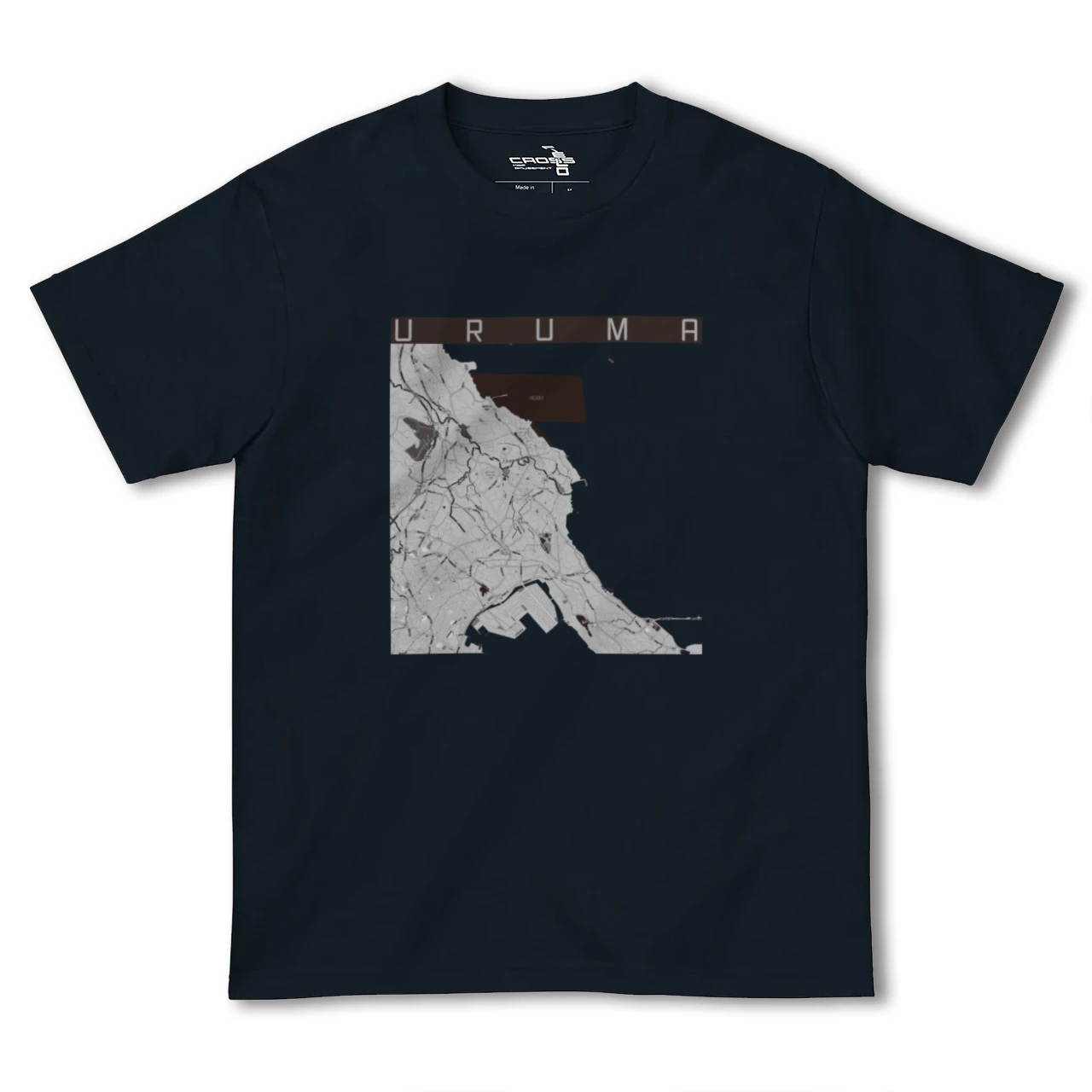 【うるま(沖縄県)】地図柄ヘビーウェイトTシャツ