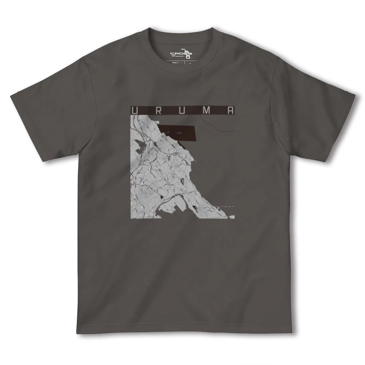 【うるま(沖縄県)】地図柄ヘビーウェイトTシャツ