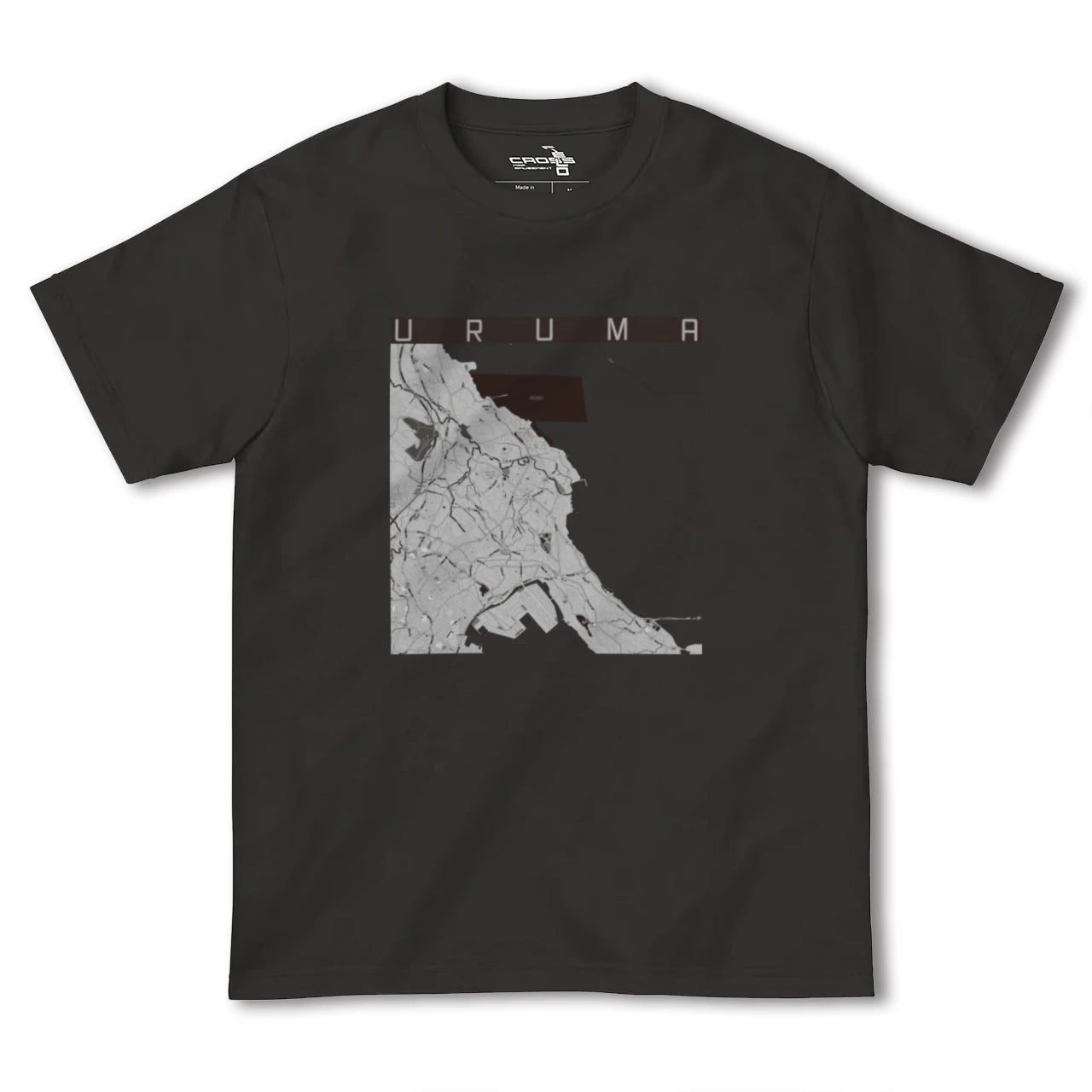 【うるま(沖縄県)】地図柄ヘビーウェイトTシャツ