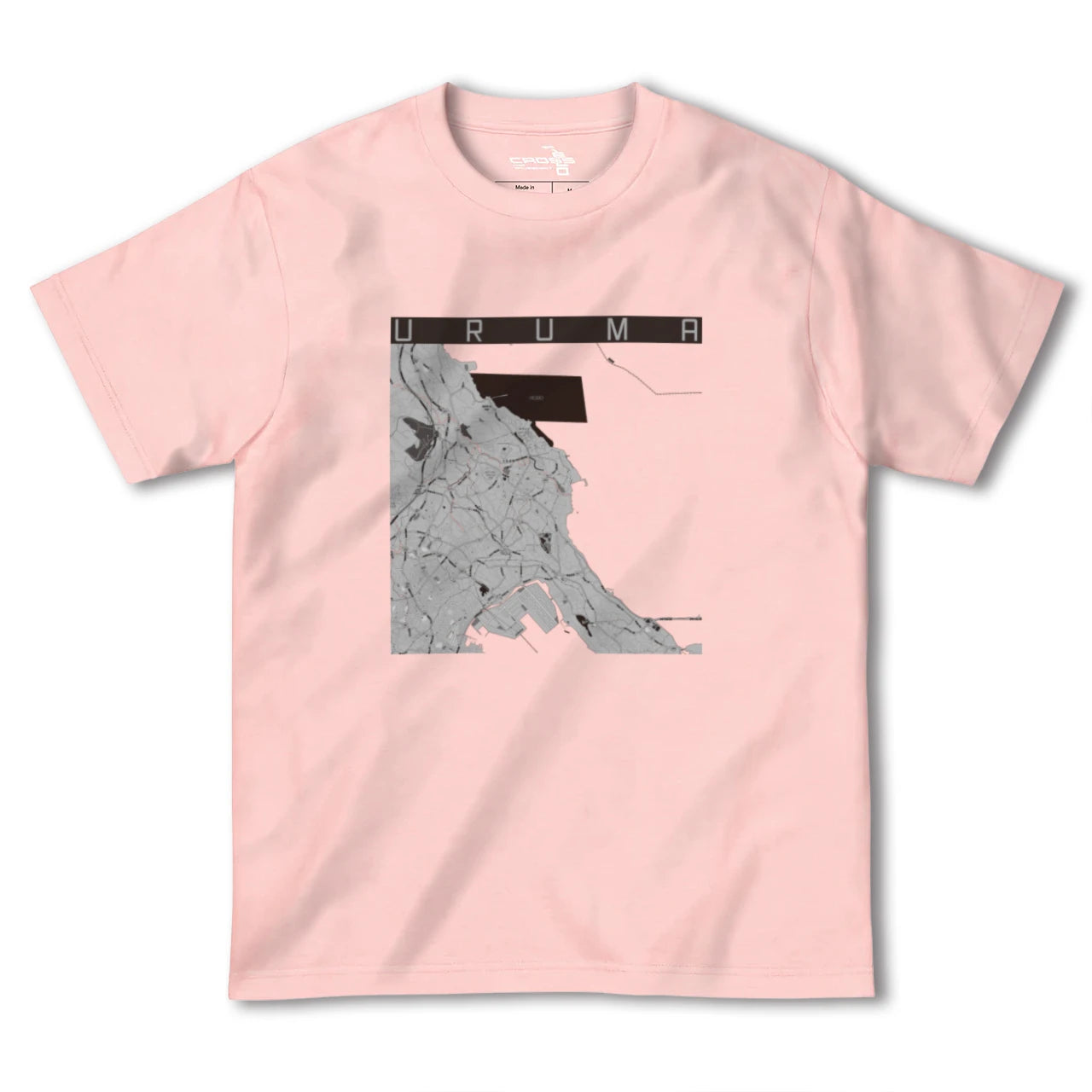 【うるま(沖縄県)】地図柄ヘビーウェイトTシャツ