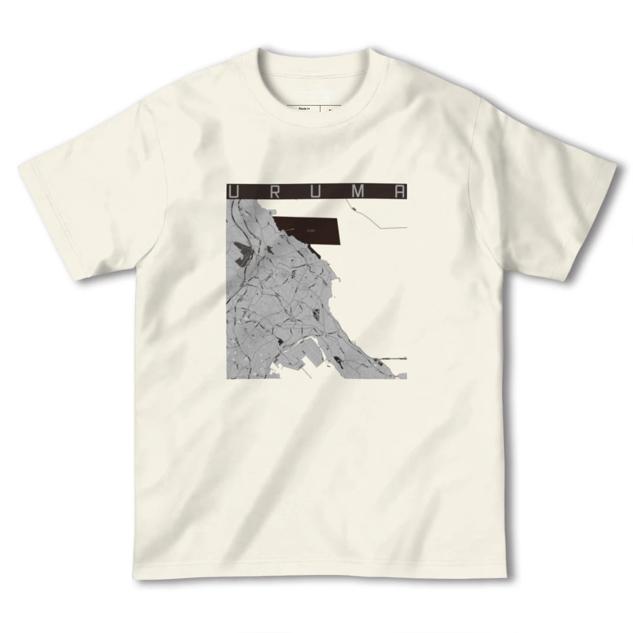 【うるま(沖縄県)】地図柄ヘビーウェイトTシャツ