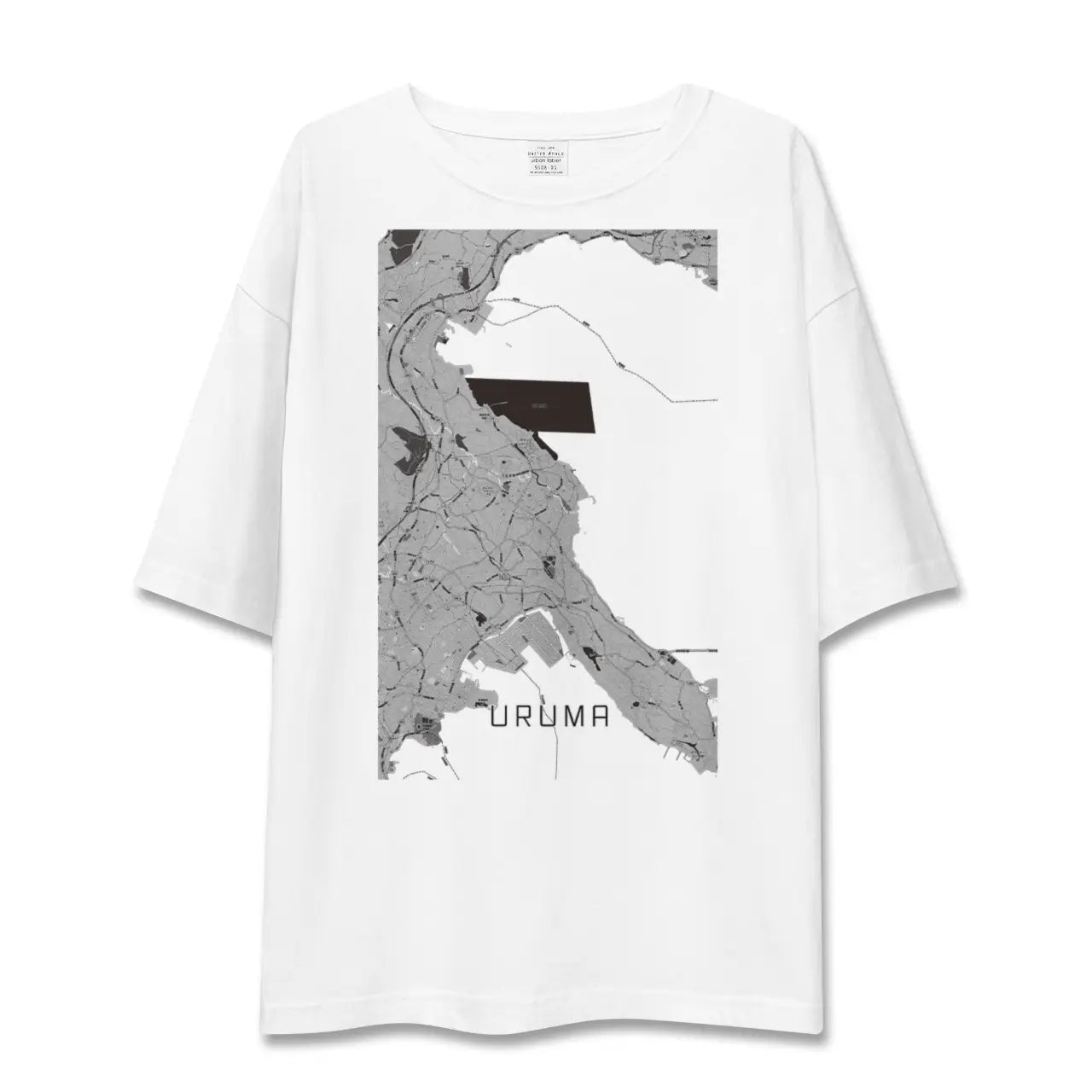 【うるま(沖縄県)】地図柄ビッグシルエットTシャツ