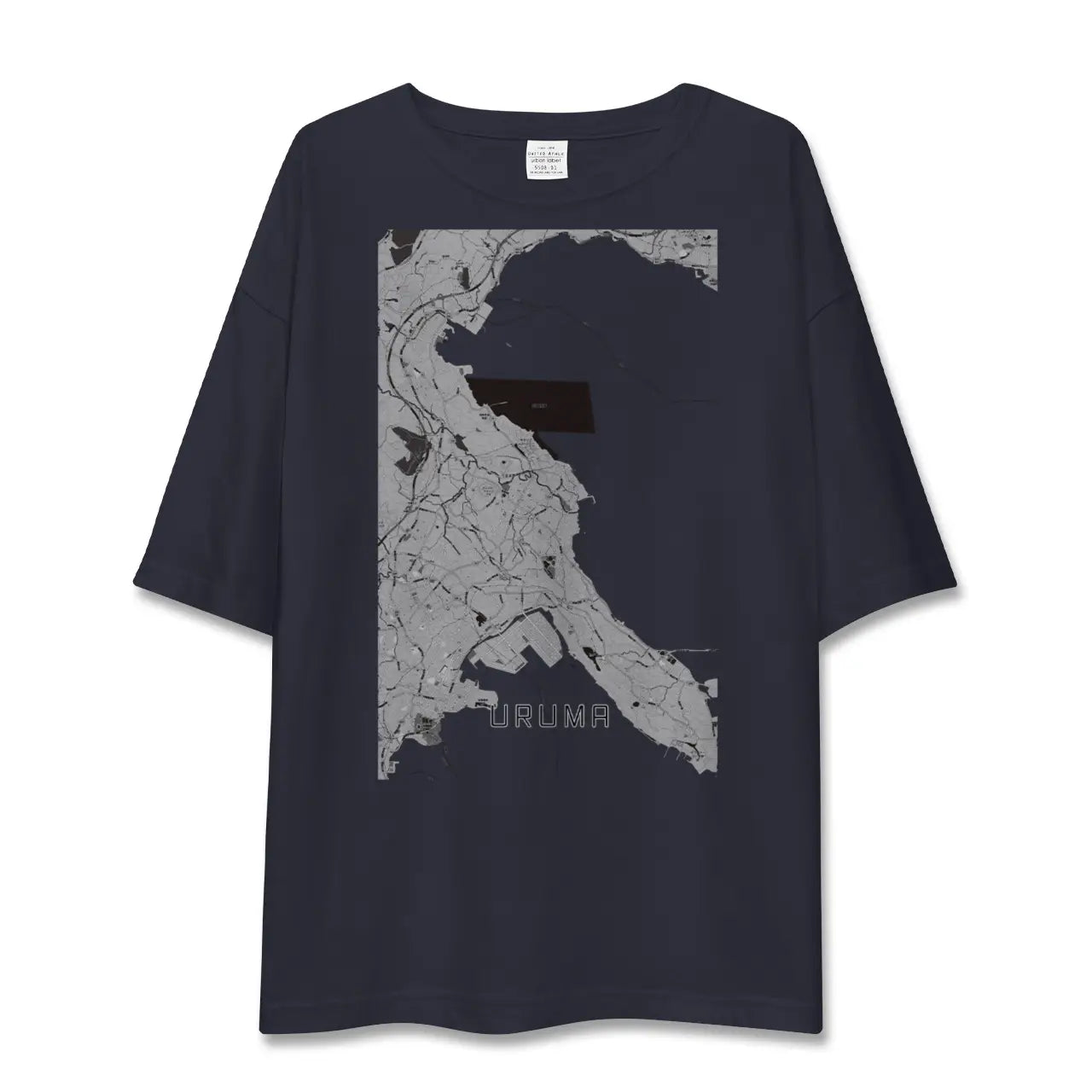 【うるま(沖縄県)】地図柄ビッグシルエットTシャツ