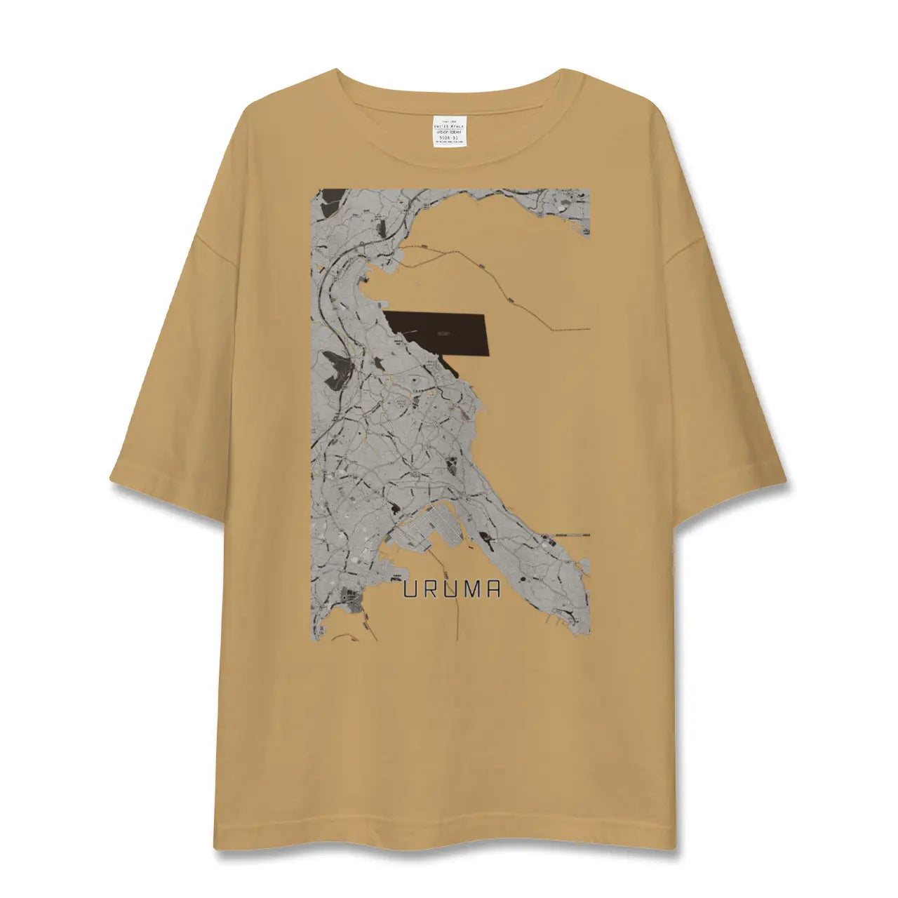 【うるま(沖縄県)】地図柄ビッグシルエットTシャツ