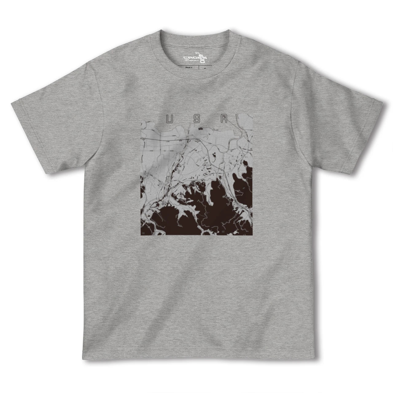 【宇佐(大分県)】地図柄ヘビーウェイトTシャツ